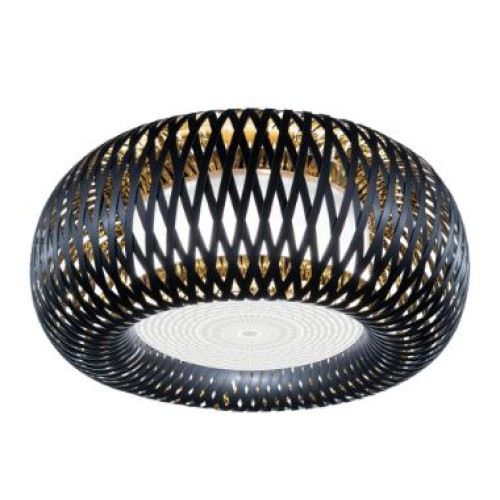 KALATOS PLAFONYER 4L BLACK-GOLD Ø63X30 CM E27 LED 4X12W