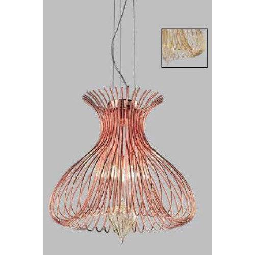 SILHOUETTE SARKIT 1L SATIN GOLD Ø40X140 CM G9 3X40W