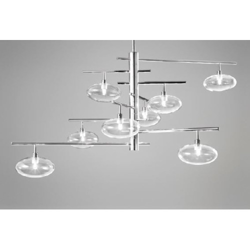 DOLCE AVİZE 8L CHROME-CRYSTAL Ø105X90 CM G9 8X25W