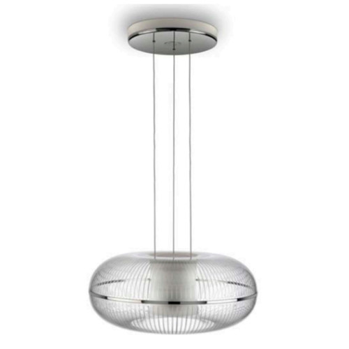 LIVING AMBIANCE SARKIT 3L CHROME Ø45X100 CM LED 1X15W 2X60W