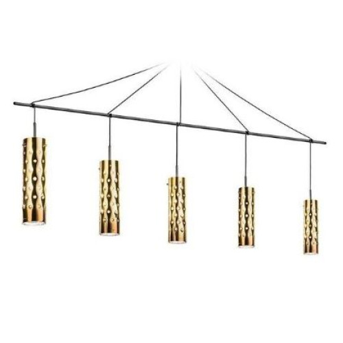 DIMPLE PENTA SARKIT 5L GOLD Ø220X33 CM E27 LED 5X8W