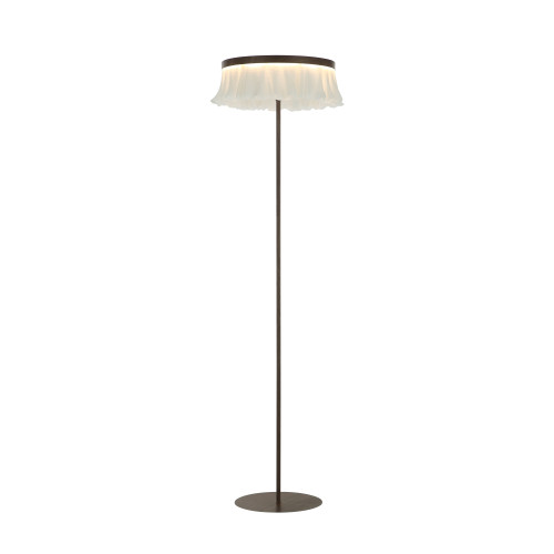 LAMBADER 1L BEYAZ-KAHVERENGİ Shade:Ø48XH40,5X(H159) CM LED 36W 3000K