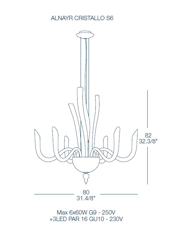 ALNAYR 6L CHANDELIER