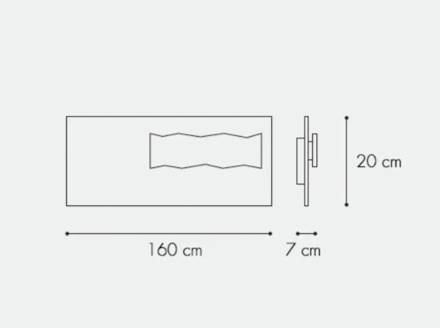 PIASTRA 1L WALL LAMP