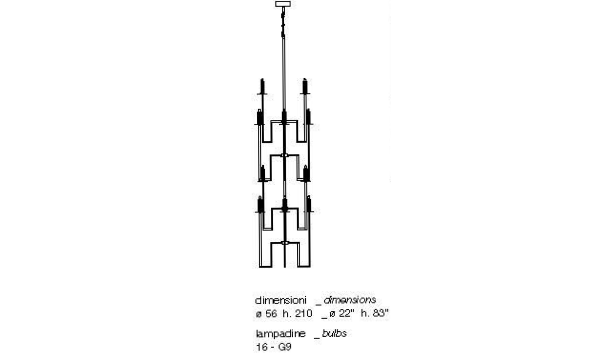 SPIDER 16L CHANDELIER