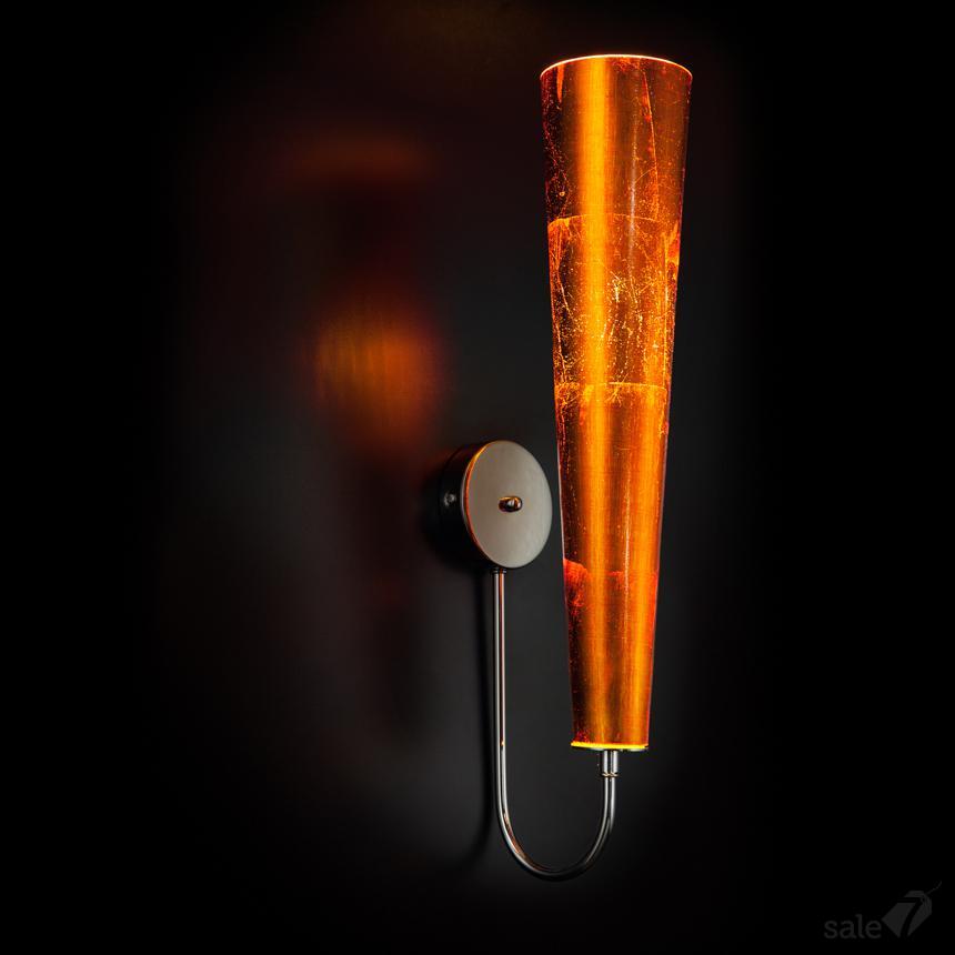GOLD FIRE 1L WALL LAMP