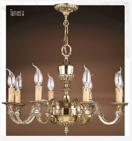 TAMESIS CHANDALIER 6L AA Ø62X40 CM E14 6X40W