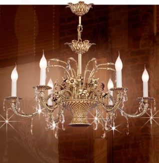 VALENCIA CHANDALIER 8L CJ Ø80X43 CM E14 8X40W