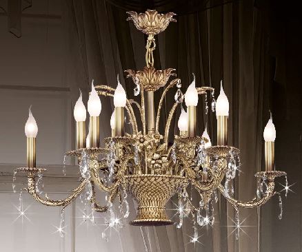 VALENCIA CHANDALIER 12L CJ Ø80X43 CM E14 12X40W