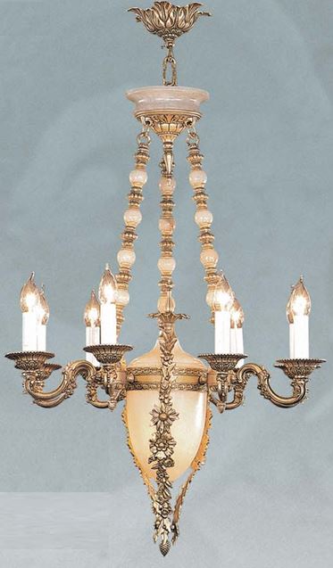DANUBIO CHANDALIER 9+1L AQ Ø64X92 CM E14 10X40W