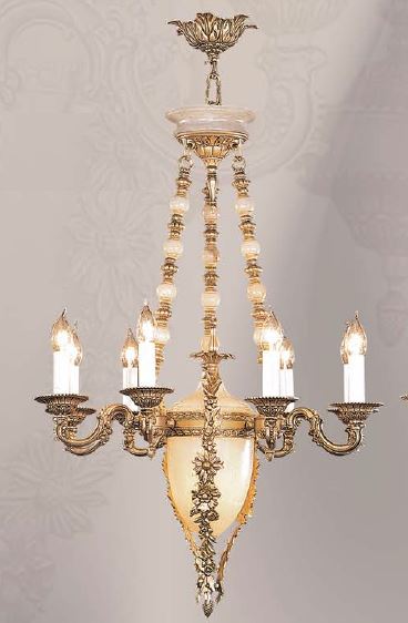 DANUBIO CHANDALIER 9+1L AQ Ø64X92 CM E14 10X40W