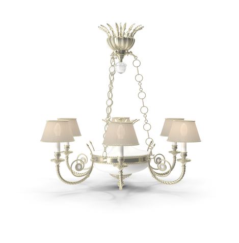 MINERVA CHANDALIER 6+2L AM Ø95X100 CM E14 8X40W