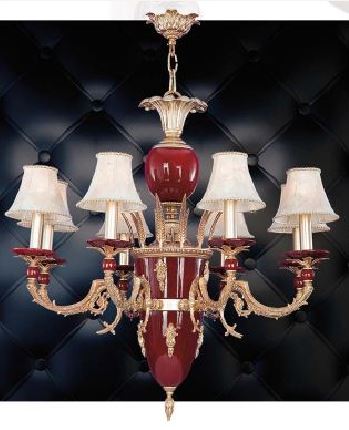 NILO CHANDALIER 8L CB-GARNET Ø90X85 CM E14 8X40W