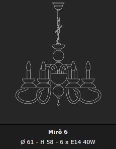 MIRO 6L CHANDALIER