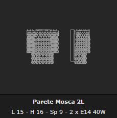 MOSCA 2L WALL LAMP