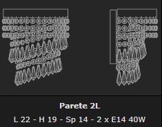 TWISTER 2L WALL LAMP