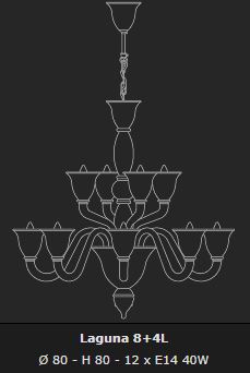 LAGUNA 12L CHANDALIER