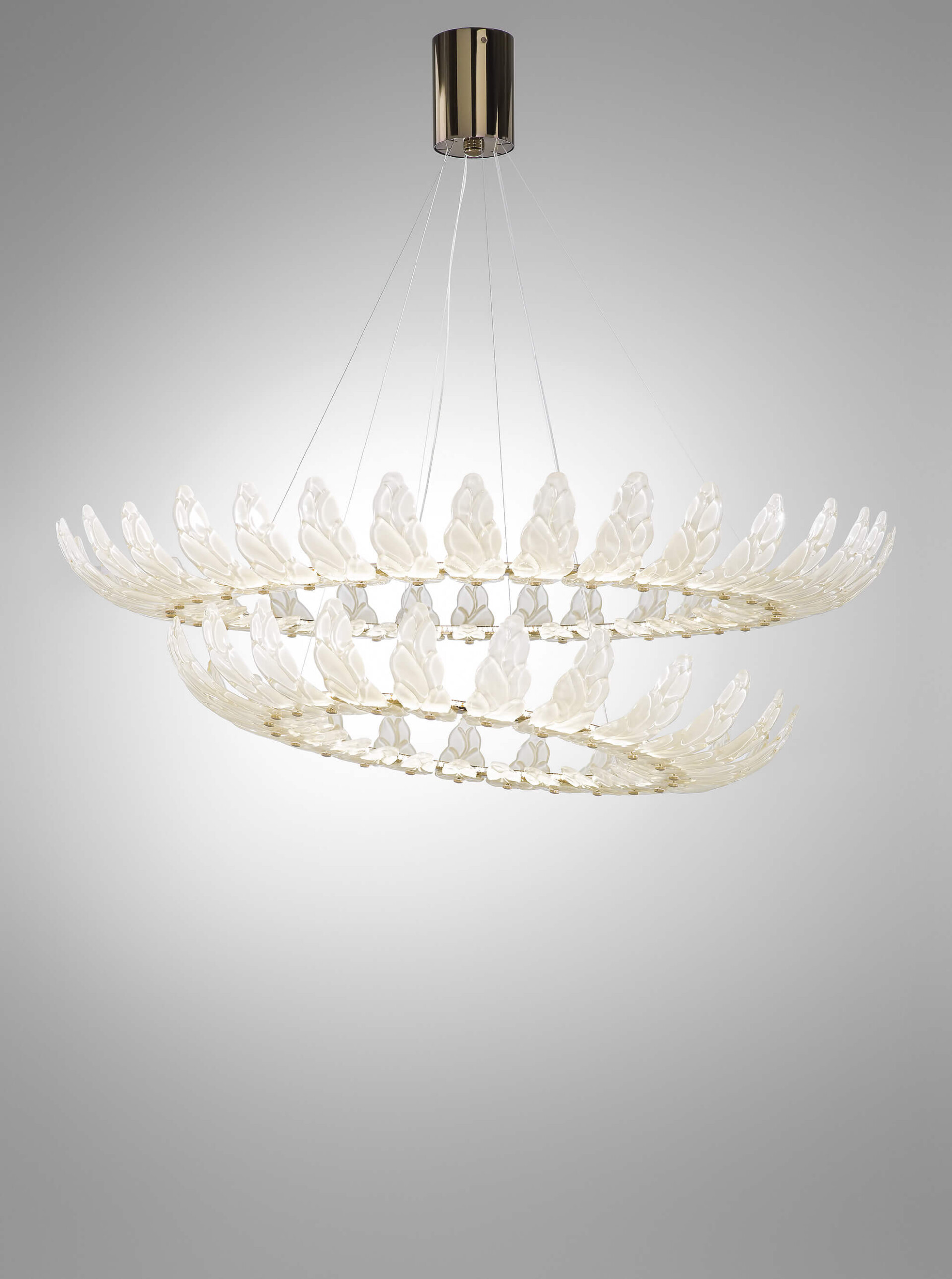 AIRONE PENDANT SATIN TEAK-GOLD NICKEL
