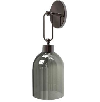 VALENTINA 1L WALL LAMP GREY-FUME