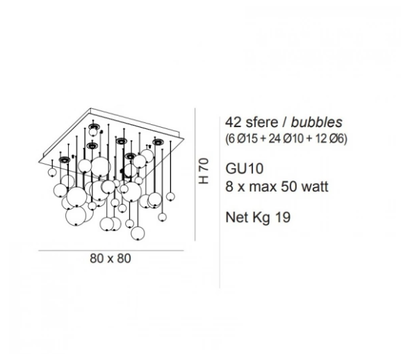 BOLERO 8L CEILING LAMP