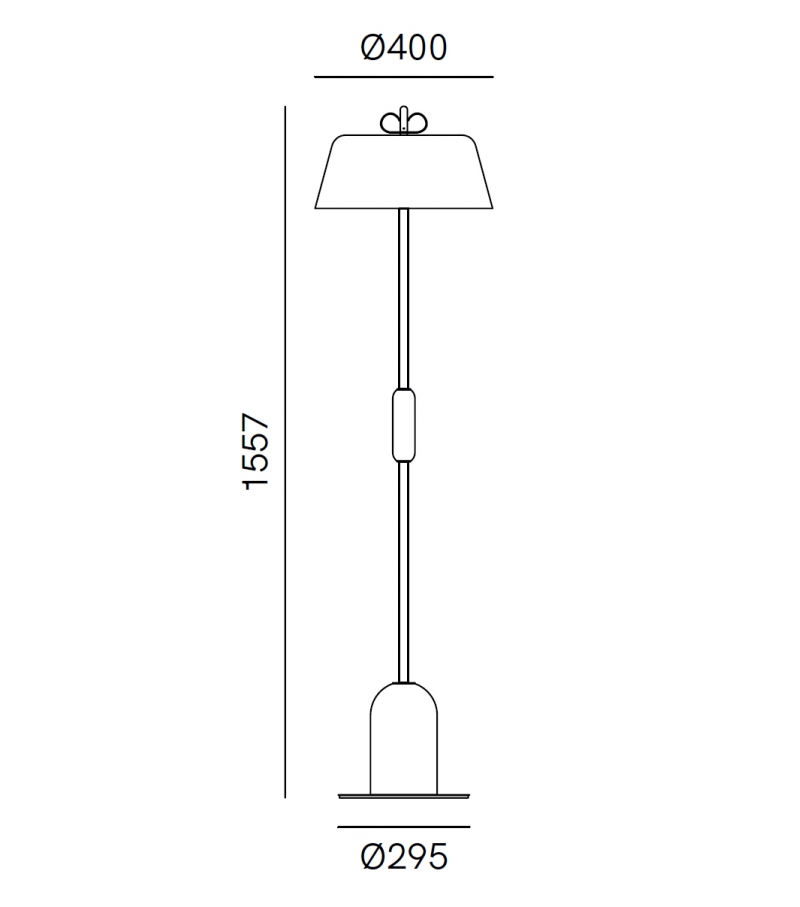 BON TON 1L FLOOR LAMP