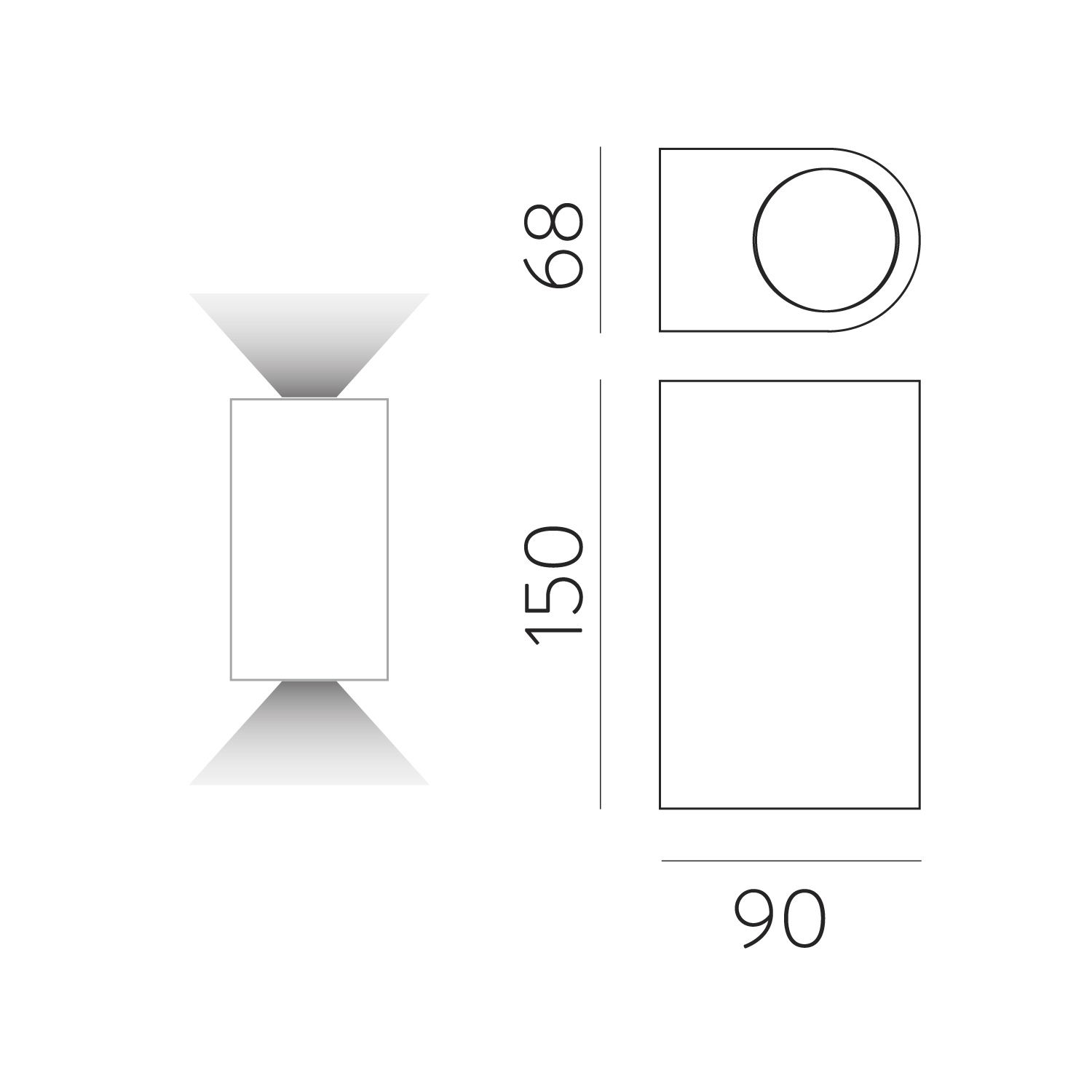 BOJ 2L WALL LAMP