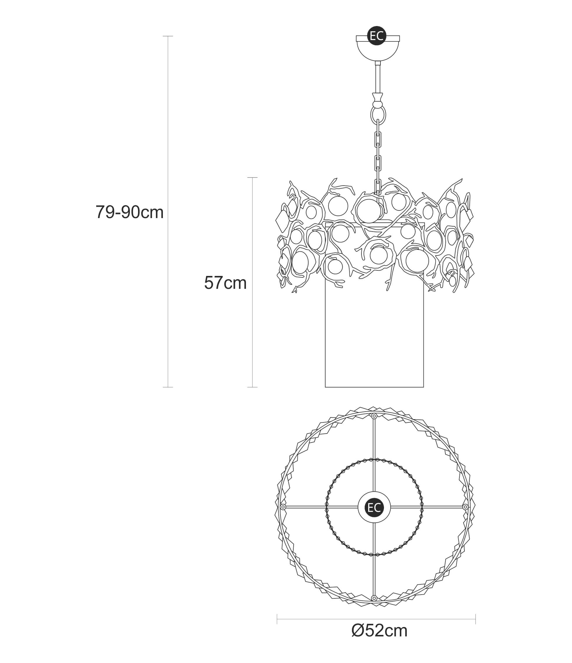 DIAMOND CLEOPATRA LARGE SUSPENSION