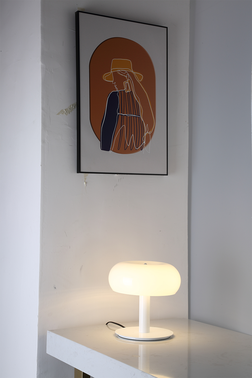 MASA LAMBASI 1L BEYAZ Ø26XH24 CM LED 10W