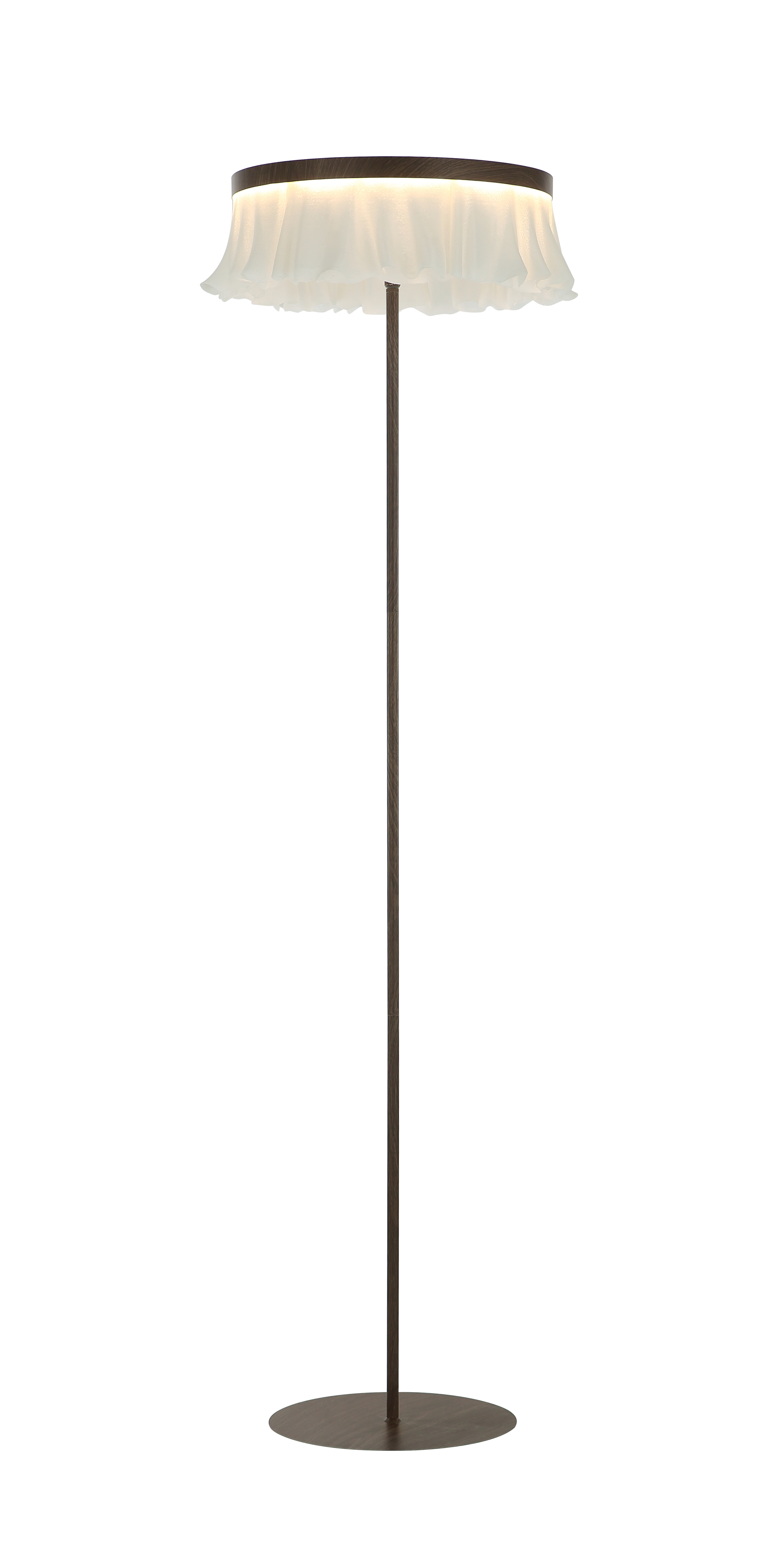 LAMBADER 1L BEYAZ-KAHVERENGİ Shade:Ø48XH40,5X(H159) CM LED 36W 3000K